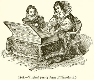 Virginal (Planoforten varhainen muoto) tekijältä English School