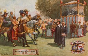 James I:n vierailu Oxfordissa, 1605 tekijältä English School