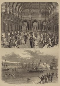 Italian Viktor Emmanuel II:n vierailu (kaiverrus) tekijältä English School