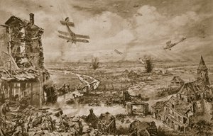 Elävä vaikutelma hurjasta taistelusta Armentieresin puolesta huhtikuussa 1918, 1918-1919 tekijältä English School