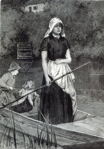 Waiting for Father, Leisure Hour, 1888 tekijältä English School