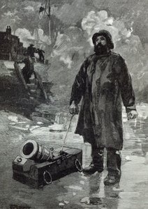 Odotetaan signaalia, "Leisure Hour", vuodelta 1888 tekijältä English School