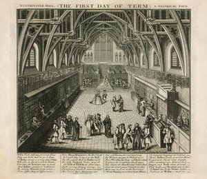 Westminster Hall, lukukauden ensimmäinen päivä, satiirinen runo tekijältä English School