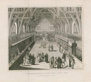 Westminster Hall aikakaudella, noin 1770 tekijältä English School