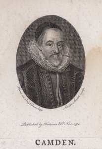 William Camden, englantilainen antikvariaatti, historioitsija ja maantieteilijä (kaiverrus) tekijältä English School