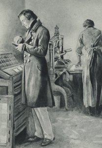 William Lloyd Garrison määrittää tyypin paperilleen tekijältä English School