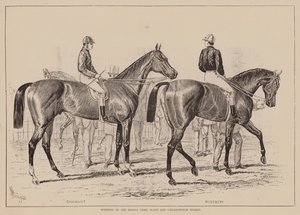 Middle Park Plate- ja Caesarewitch Stakes -kilpailujen voittajat (kaiverrus). tekijältä English School