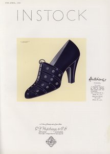 Naisten kenkämainos, 1930-luku tekijältä English School