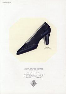Naisten kenkämainos, 1930-luku tekijältä English School
