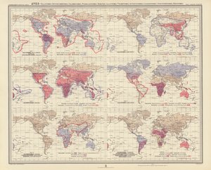 Zoogeografia: Lintulajit, Ralliformes, Opisthocomiformes, Columbiformes, Pteroclidiformes, Hemipodii, Galliformes, Tinamiformes, Apterygiformes, Casuariiformes, Struthioniformes, Rheiformes (väriliitossa). tekijältä English School