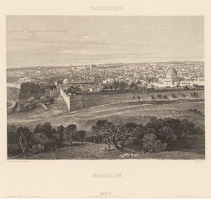 Jerusalem tekijältä Engraving by Friedrich Salathé