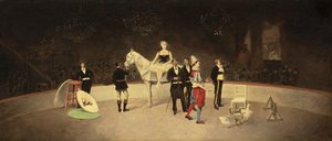 Sirkuskohtaus, noin 1890 tekijältä Enrique Atalaya González