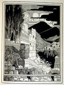 Sodoman rauniot, kirjasta Juuda, jonka on kuvittanut Ephraim Moses Lilien (1874-1925). Liliania pidetään sionistisen ikonografian isänä, joka on luotu jugendstil-tyyliin (saksalainen jugendtyyli). Hän kuvitti "Juda" (1900), raamatullisen runoilijan kirjan