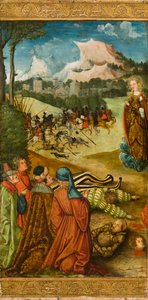 Pyhä Maria Magdaleena herättää kuolleen ritarin tunnustusta varten, 1519 (öljy tammitaululle)