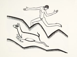 Hyppäämällä vuorille tekijältä Eric Gill