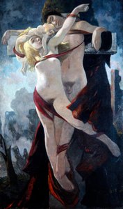 Humanity Crucified, n. 1919 (öljy kankaalle)
