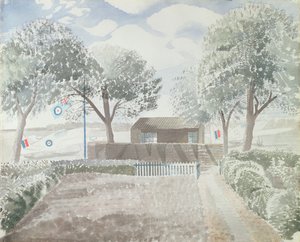 Lentopaikka, noin 1942 tekijältä Eric Ravilious