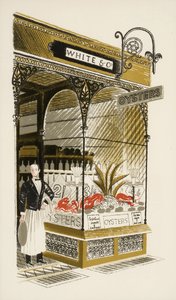 Oyster Bar, n. 1938 tekijältä Eric Ravilious