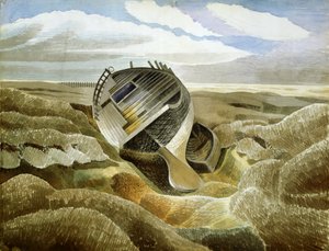 Salt Marsh, 1938 (wc kynän päällä paperilla) tekijältä Eric Ravilious