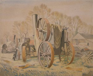 Traktori, 1933 tekijältä Eric Ravilious