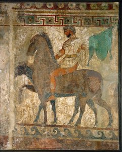 Ratsastaja kulkueessa tekijältä Erich Lessing