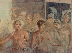 Akhilleus palauttaa Briseiksen Agamemnonille. tekijältä Erich Lessing