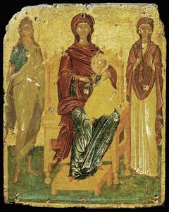 Madonna ja Jeesus-lapsi Pyhän Johannes Kastajan välissä ... tekijältä Erich Lessing