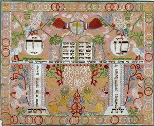 Mizrach, eine Dekoration an der Wand