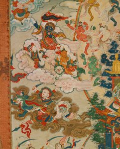 Thangka Zangdog Pelri - Guru Rinpoche kuparivuorella (kuva) tekijältä Erich Lessing