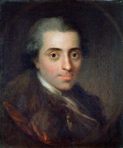 Tanskalaisen runoilijan Johannes Ewaldin muotokuva