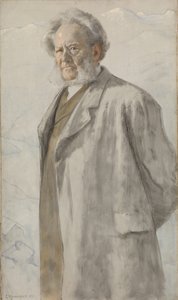 Henrik Ibsenin muotokuva 1828-1906, 1895. tekijältä Erik Theodor Werenskiold