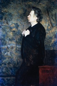 Muotokuva norjalaisesta säveltäjästä ja pianistista Edvard Griegistä (Bergen tekijältä Erik Theodor Werenskiold