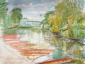 Punts on Cherwell (wc paperilla)