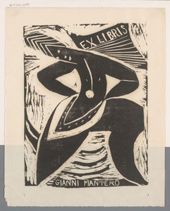 Ex libris Gianni Manterosta tekijältä Erna Levy Friedländer