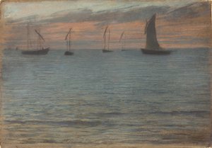 Merimaisema auringonlaskun aikaan
