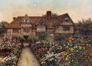 Rumwood Court, Langley, Kent (väri litho) tekijältä Ernest Arthur Rowe