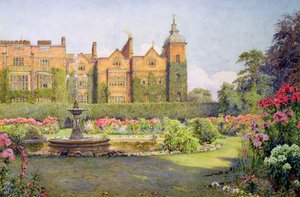 West Front ja Gardens of Hatfield House, Herts