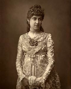 Angela Fenton, brittiläinen näyttelijä, 1887. tekijältä Ernest Barraud