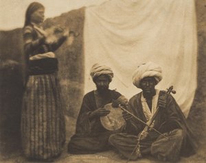 Egyptiläiset muusikot Rawabí ja Almée, 20. helmikuuta 1852.