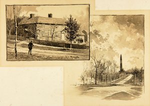 Talo/monumentti metsässä tekijältä Ernest C. Peixotto