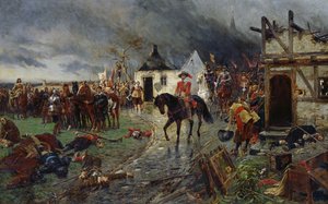 Wallenstein: Kolmikymmenvuotisen sodan kohtaus (öljy kankaalle)