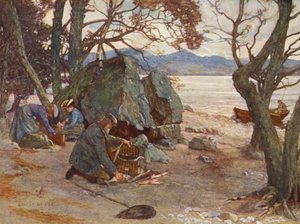 Lounasaika Loch Awe -järvellä (värilitro)