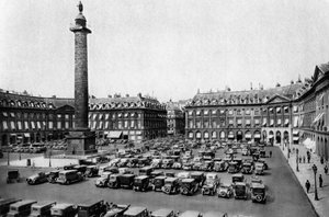Place Vendome ja Napoleonin voittoille pystytetty pylväs, Pariisi, 1931 tekijältä Ernest Flammarion