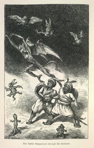 Kuvitus Richard Francis Burtonin teoksesta Vikram ja vampyyri. tekijältä Ernest Henry Griset