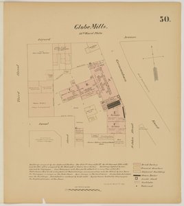Girard Ave, Germantown Rd, 3rd St ja Canal Street, Hexamer General Surveys, 1867. tekijältä Ernest Hexamer
