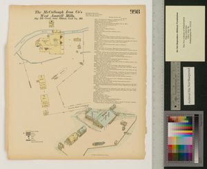 West Amwell Mill, Big Elk Creek, Maryland, Hexamer General Surveys, 1876 tekijältä Ernest Hexamer