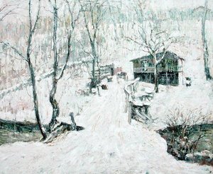 Maaseutumaisema, talvi tekijältä Ernest Lawson