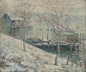 Harlem-joen talvikohtaus, n.1910