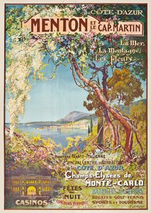 Menton ja Cap-Martin, tekijältä Ernest Louis Lessieux