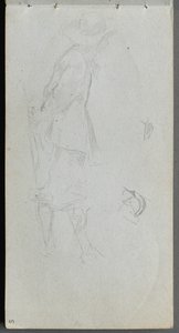 Luonnoskirja, sivu 05: Kuvatutkimus. tekijältä Ernest Meissonier